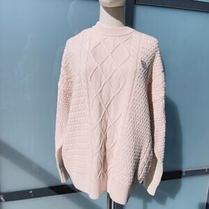 Unisex UCLA White Knitted Oversized Sweater (S)